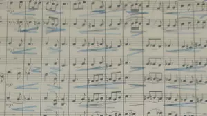 Thomas Beecham's conductor annotations of the first printed edition of Brigg Fair